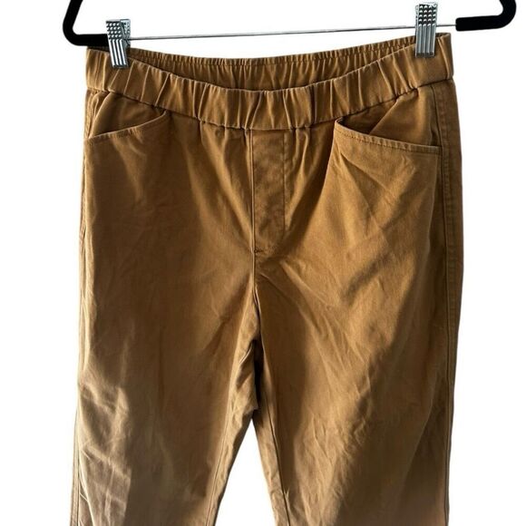 Lands’ End Khaki Tan Pull On Pants Size 8 Classic Neutral Minimalist Essential - Picture 6 of 15